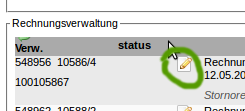 Rechnung bearbeiten