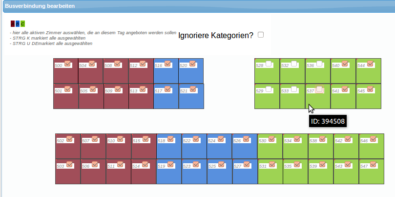 Belegungsplan