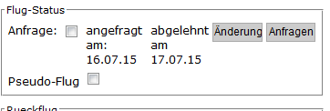 Flug abgelehnt