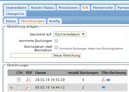 Abrechnungen