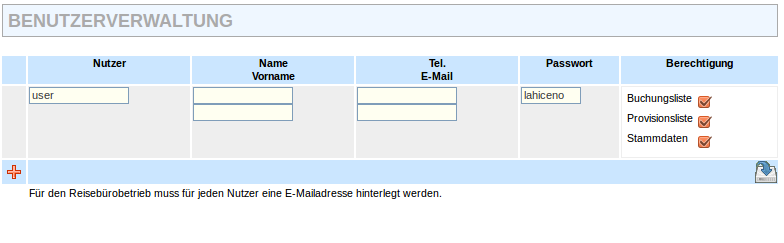 Benutzerverwaltung