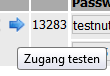 Zugang testen