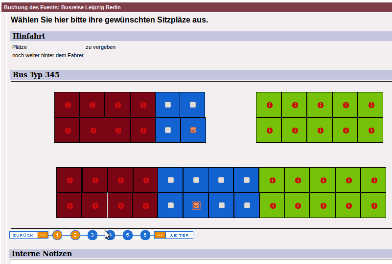 Sitzplatzwahl ohne Aufpreis